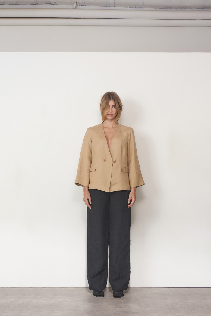 Blazer Cor de Rio - Linho Viscose
