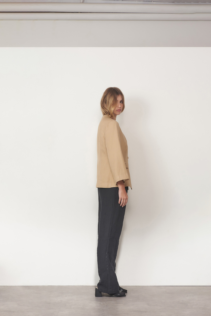 Blazer Cor de Rio - Linho Viscose - Imagem 3